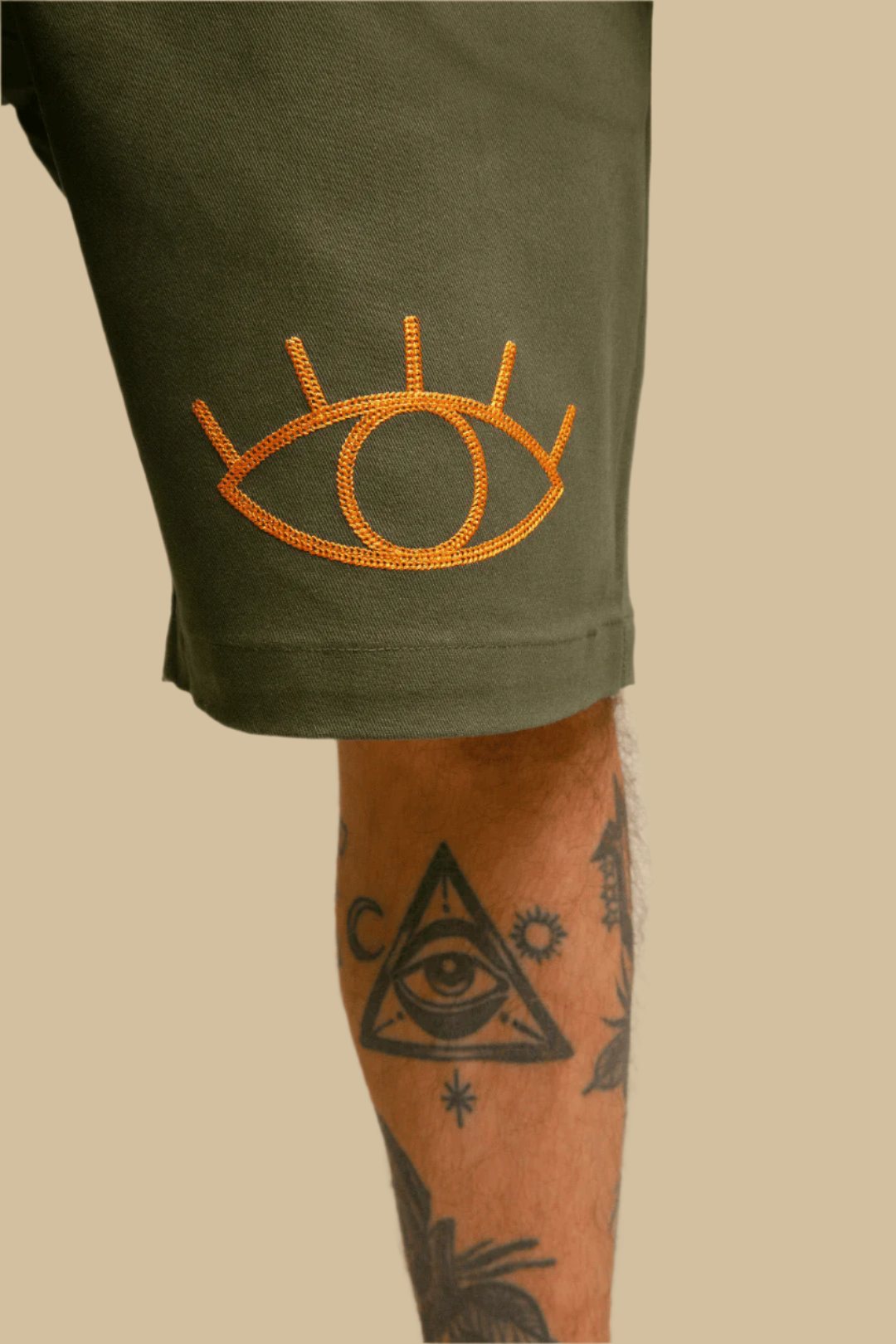 COUP D'OEIL・Short cargo・Vert forêt