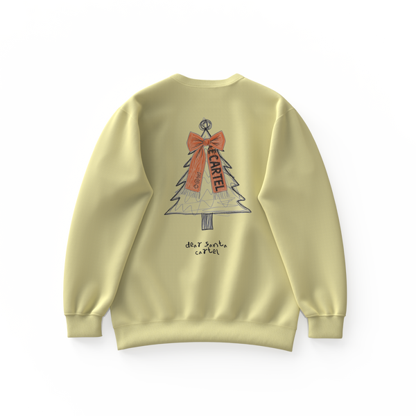 DEAR SANTA・Crewneck unisexe・Crème