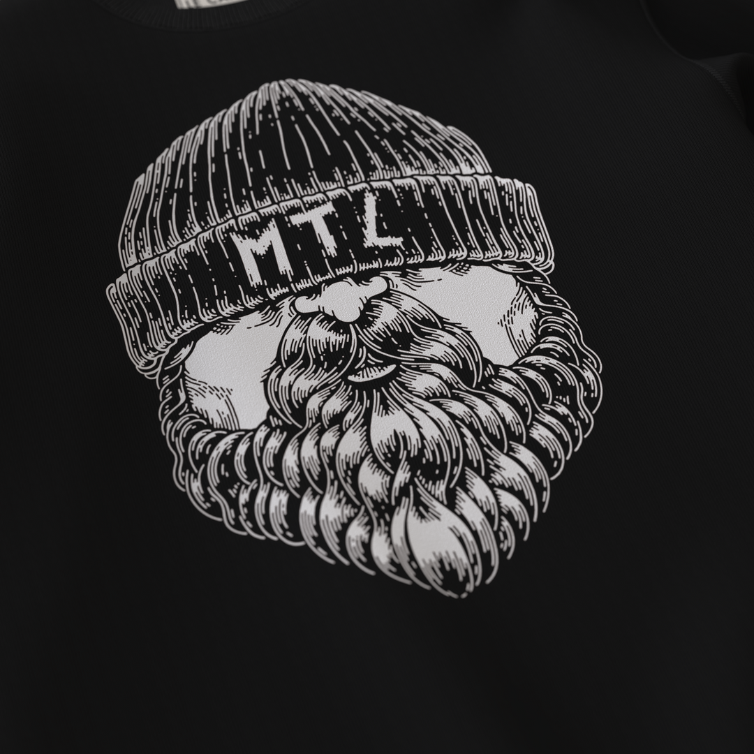 BARBU・Crewneck・Blanc / Noir