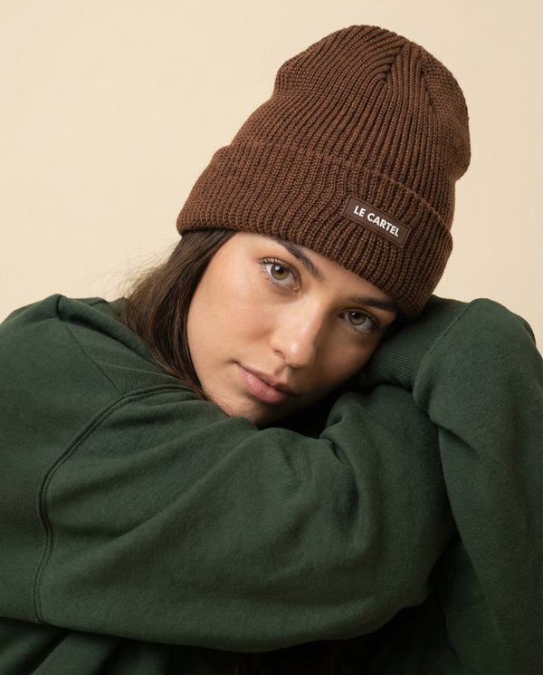 CHUNKY・Tuque grosse maille・Chicorée