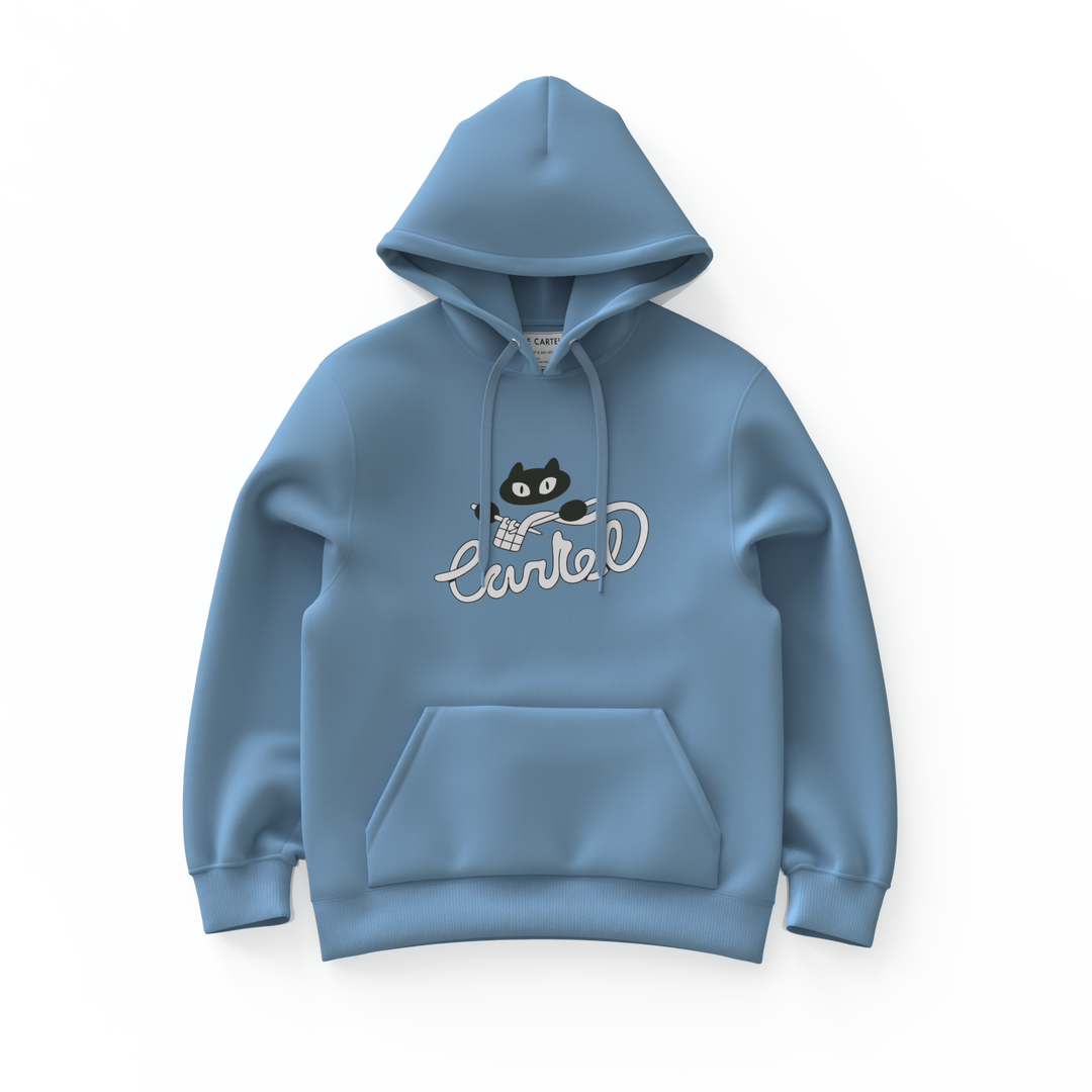 BOULE DE POIL・Hoodie unisexe・Bleu poudre