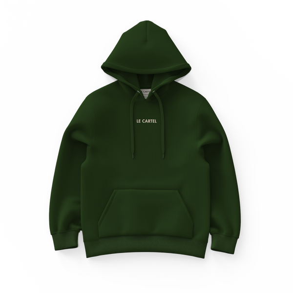 COLLÉ-SERRÉ・Hoodie unisexe・Vert forêt