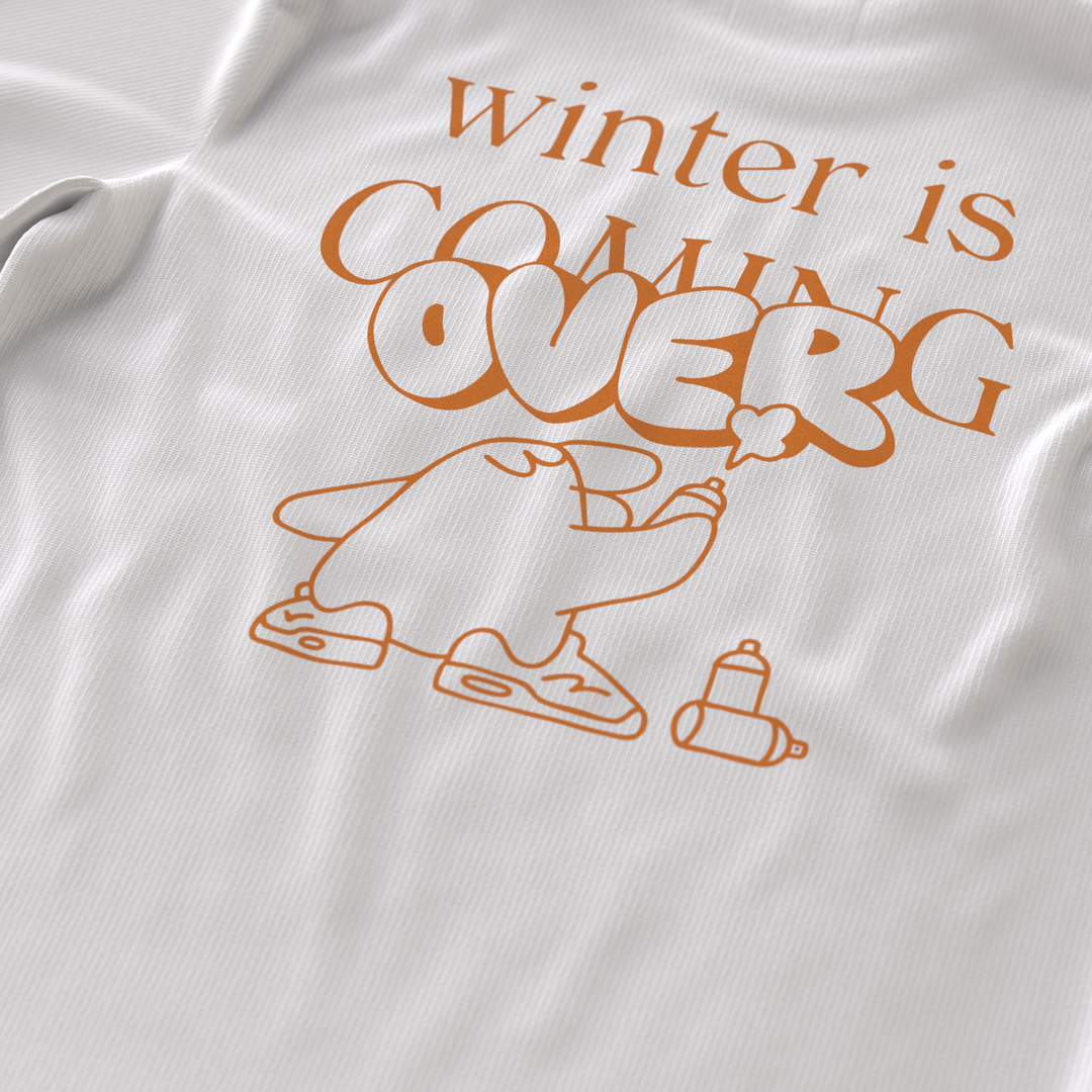 WINTER IS OVER・T-shirt ample unisexe・Blanc
