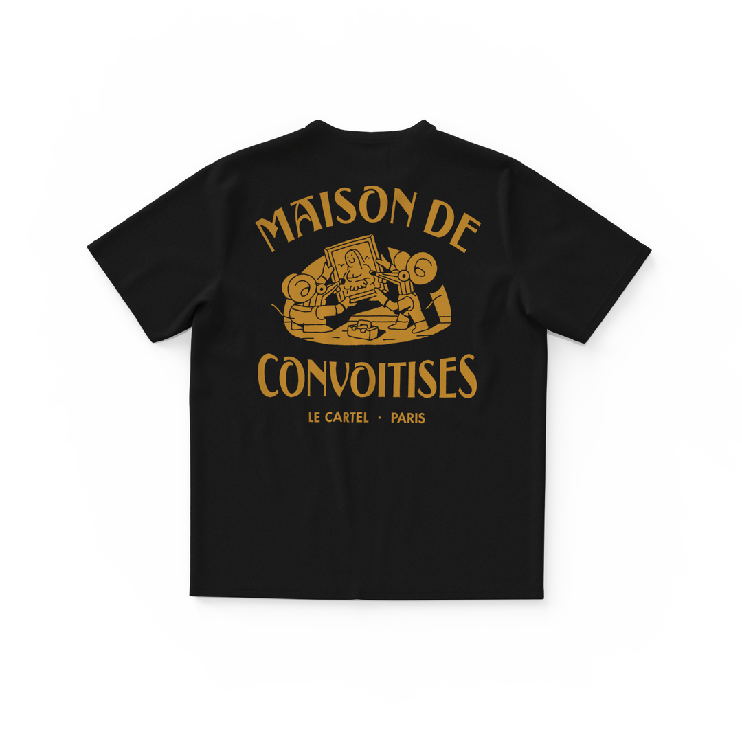 MAISON DE CONVOITISES・T-shirt unisexe・Noir