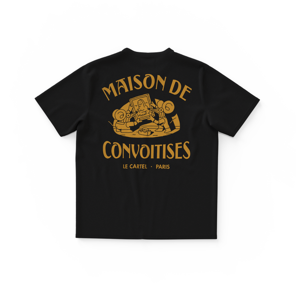 MAISON DE CONVOITISES・T-shirt unisexe・Noir