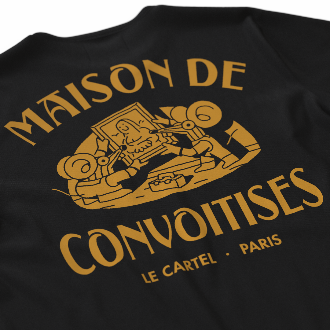 MAISON DE CONVOITISES・T-shirt unisexe・Noir