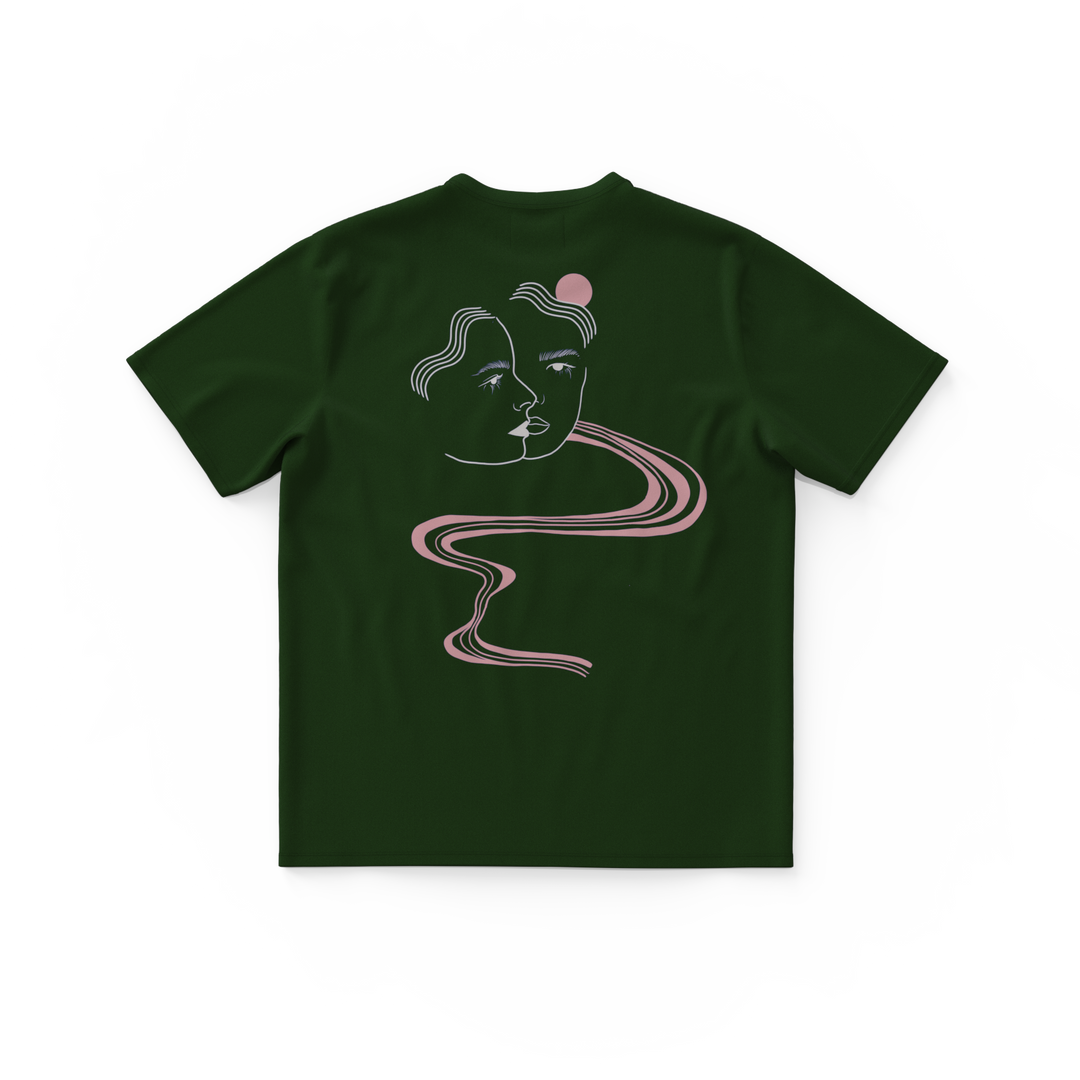 RIVER・T-shirt unisexe・Vert