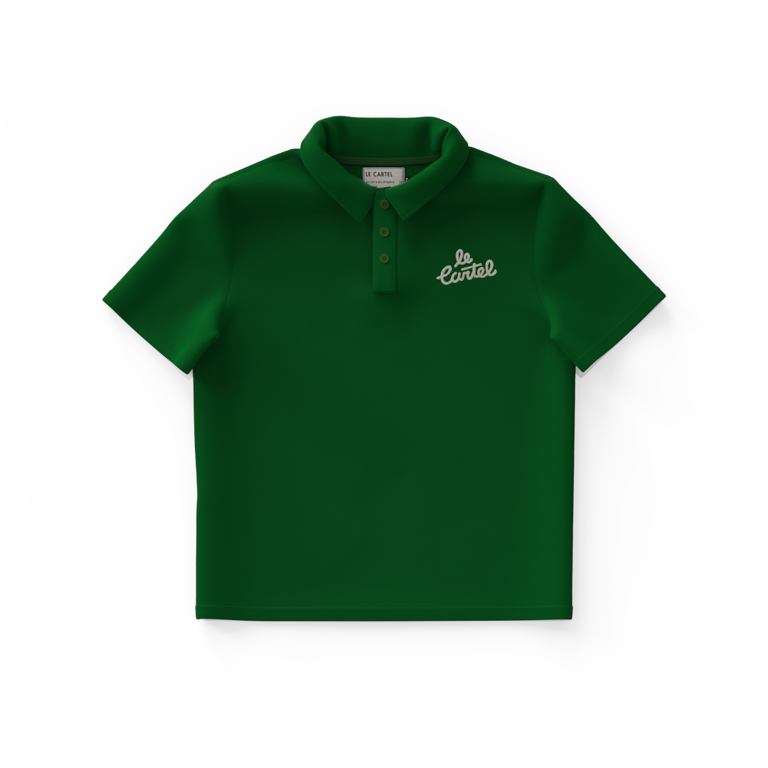 OG・Polo piqué unisexe・Vert