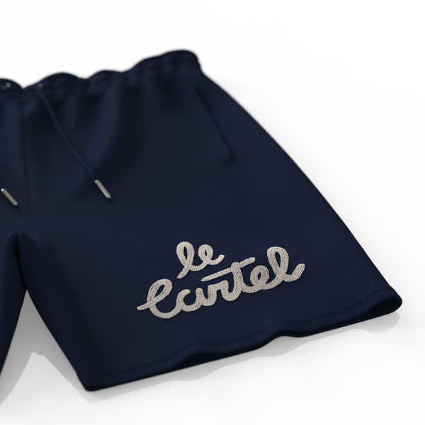 OG・Short piqué unisexe・Bleu marin