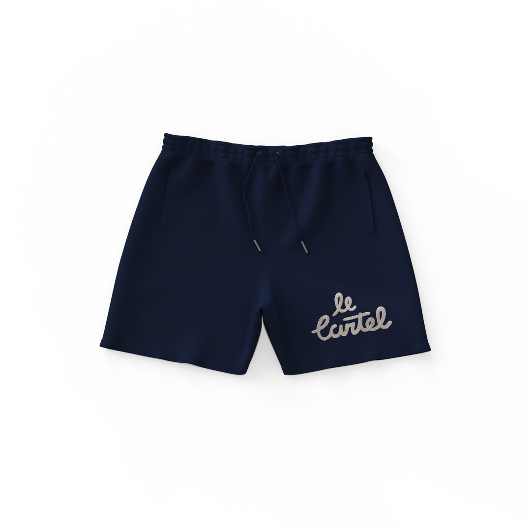 OG・Short piqué unisexe・Bleu marin