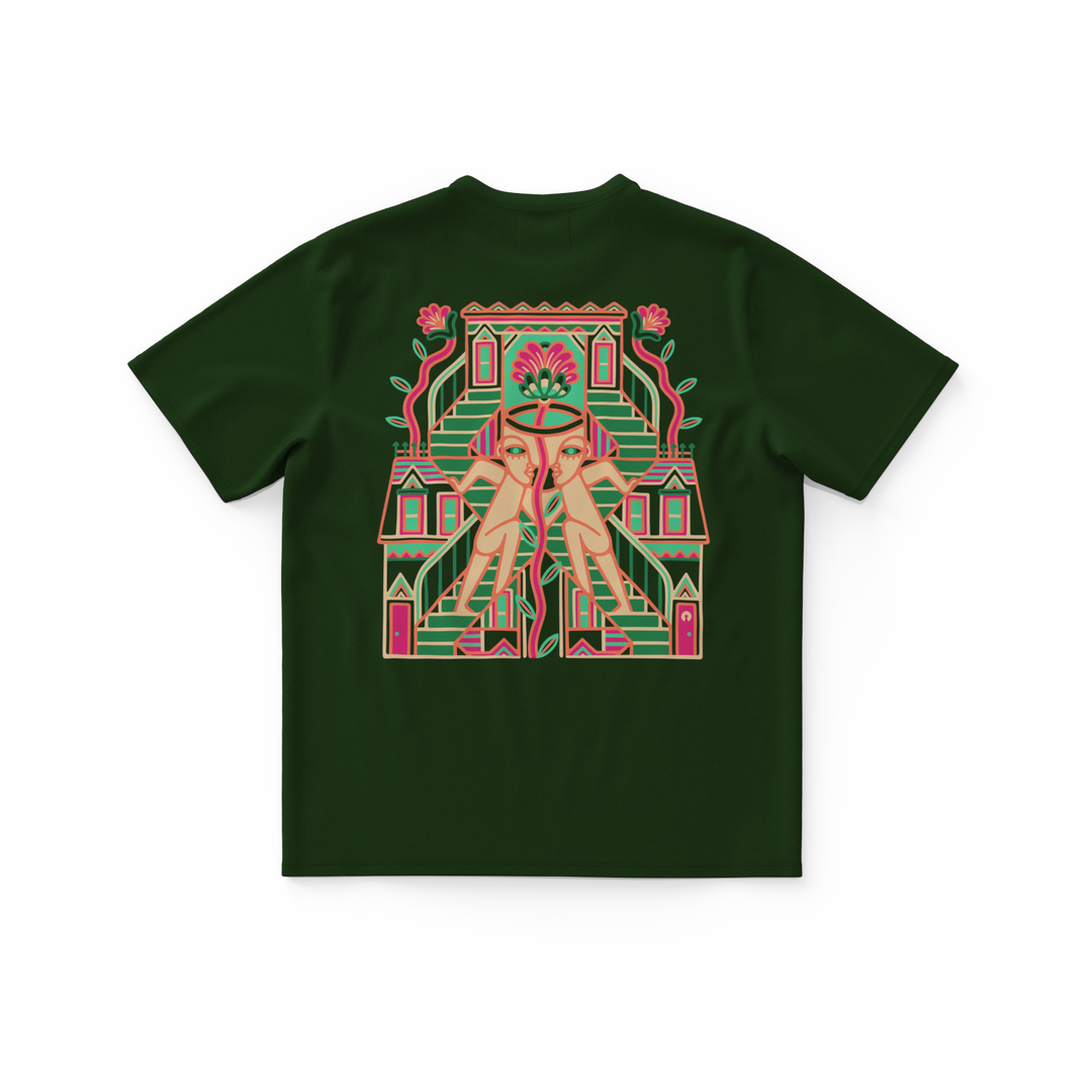 TANDEM・T-shirt unisexe・Vert