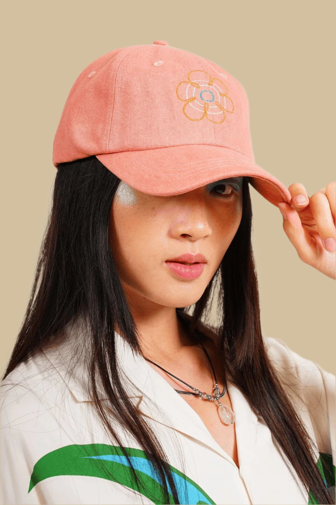 FLOWER POWER・Dad Hat・Corail - Le Cartel