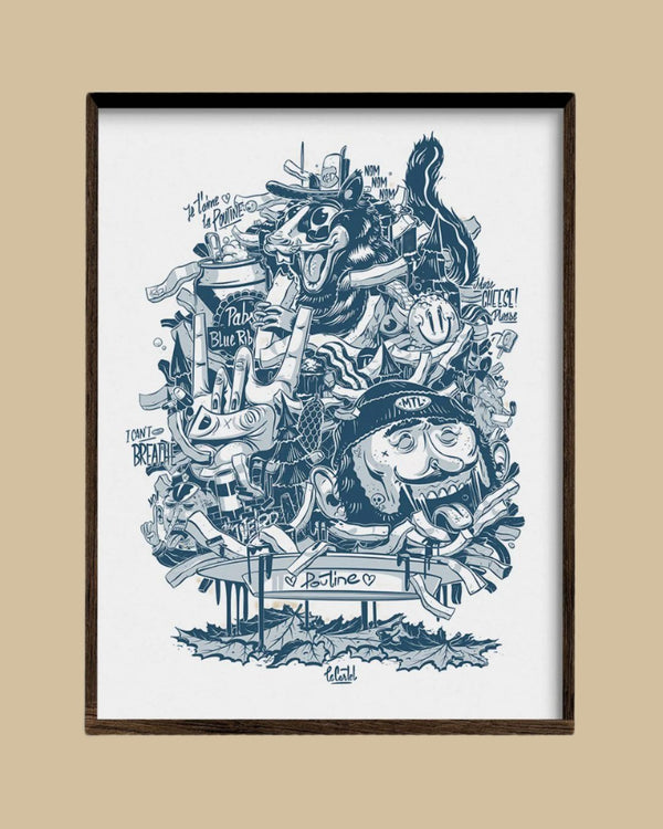 DANSE LA POUTINE・Sérigraphie papier - Le Cartel