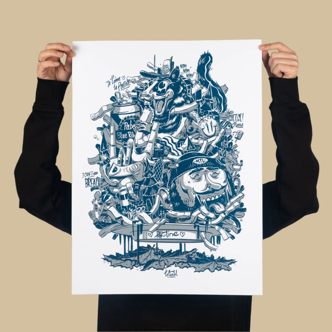 DANSE LA POUTINE・Sérigraphie papier - Le Cartel